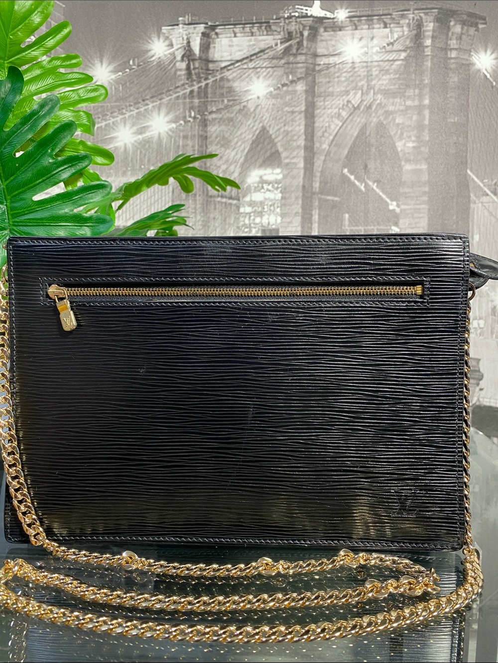 Authentic Louis Vuitton Black Epi Leather Double Sided Bag - Picture 3 of 17